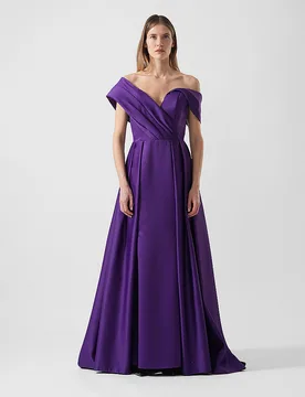 Robe de soirée PLUM violet 40 - Anelia Peschev - FashionsVida