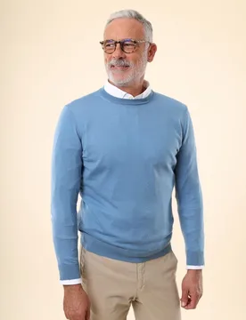 Jersey de hombre 100% cashmere en - Wickett Jones - FashionsVida
