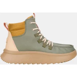 Botines de mujer en sarga con plataforma