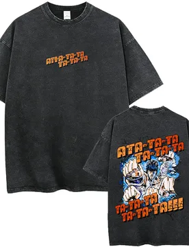 Washed Vintage Anime Hokuto No Ken Kenshiro Hyakuretsu Ken T Shirt Fist of The North Star T-shirt Men Manga Oversized T-shirts - Aliexpress - FashionsVida