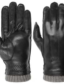 Wilson Leather Gloves by - black - Size: 9 HS - Pearlwood - FashionsVida