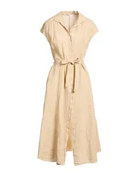 Midi-Kleid Damen Beige XS Damen