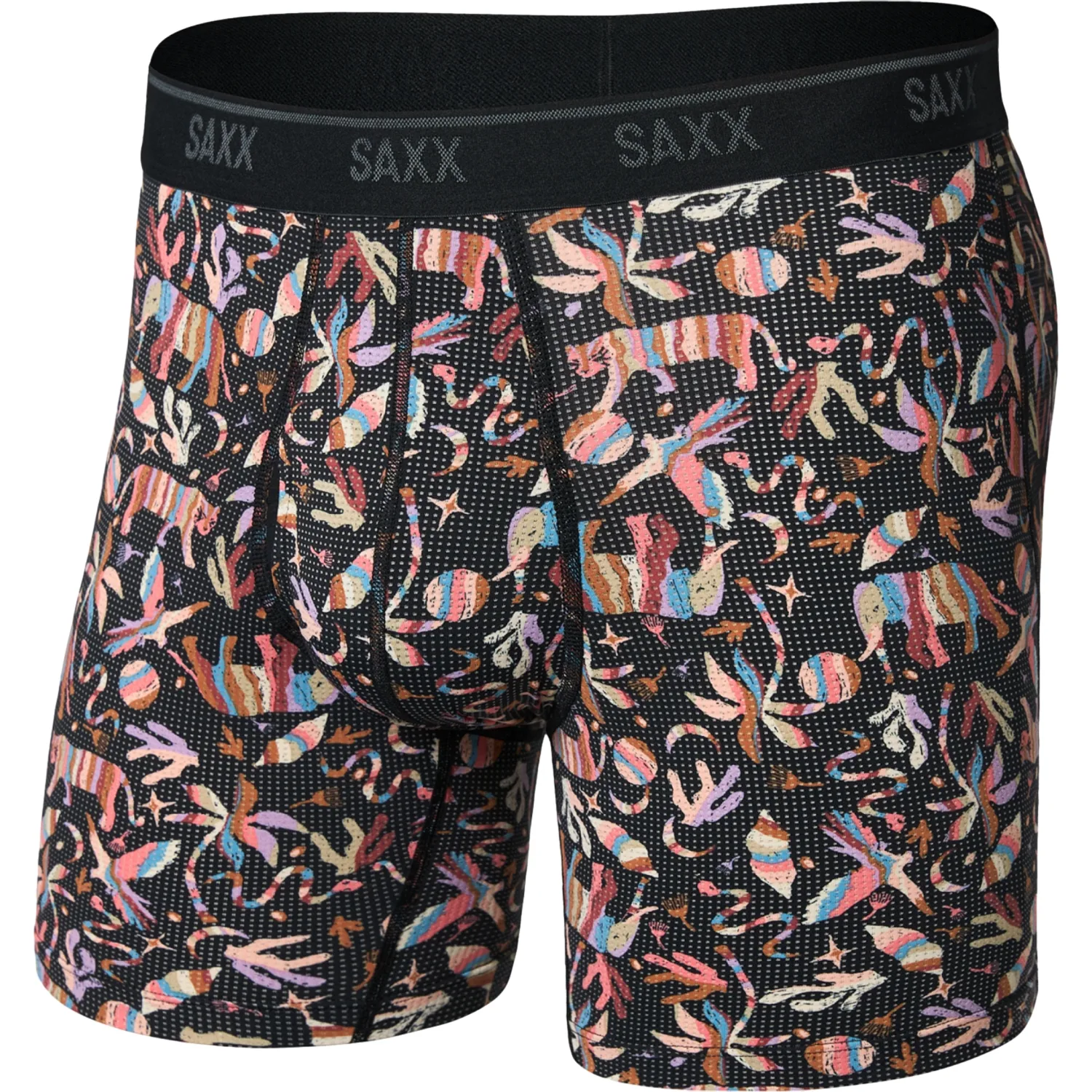 Boxershorts Mesh, schwarz/bunt l - SAXX - FashionsVida