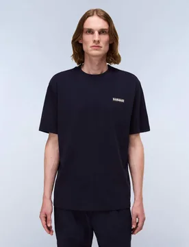 Pure Cotton T-Shirt Dark Navy male - Napapijri - FashionsVida