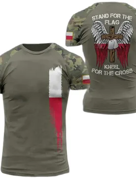Polish Flag Camouflage Print 3D T-shirt Round Neck Men's Short Sleeve Soldiers Army Quick Dry Loose Comfortable New Sports Top - Aliexpress - FashionsVida