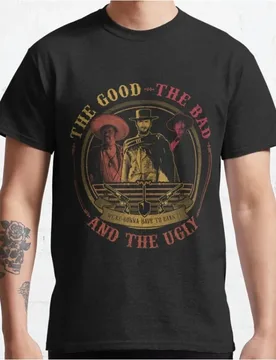 Clint Eastwood The Good The Bad The Ugly Retro Gift t shirt 100% cotton Short Sleeve Graphic Clothes All size top S-6XL - Aliexpress - FashionsVida