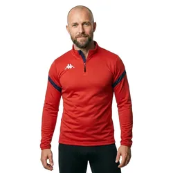 Sweat à Demi-zip Dolvole Red / Blue Marine M