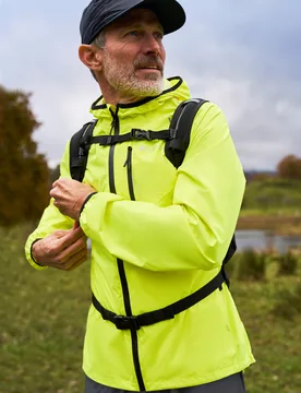 Cadence Mens Waterproof Active Jacket - Yellow - Mountain Warehouse - FashionsVida