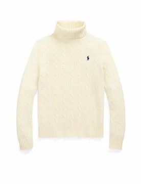 Maglione a collo alto beige XL - Ralph Lauren - FashionsVida