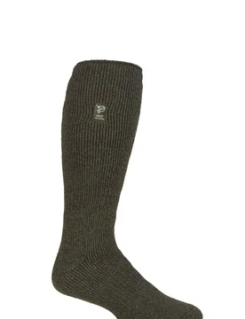 Mens 1 Pair SOCKSHOP Outdoor 2.3 TOG Plain Long Leg Angling Socks Forest Green 6-11 - Green - Size: 6-11 Mens - Heat Holders - FashionsVida