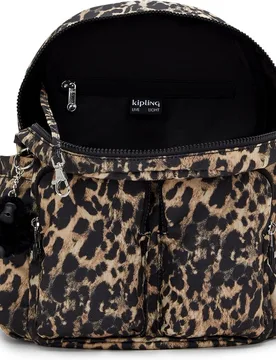 Mochila pequeña de mujer con bolsillos externos - Kipling - FashionsVida