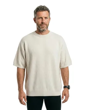 Maglione Bastian Almond Milk / Detail Melange M - Jack & jones - FashionsVida