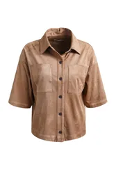VELOURS HALF SLV BLOUSE female