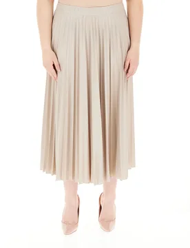Gonna plissettata BEIGE S - PERSONA by MARINA RINALDI - FashionsVida