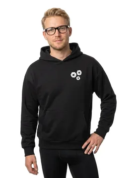 Felpa Con Cappuccio Bold Flowers Black 3XL - Mister TEE - FashionsVida