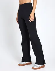 Soft Lux Flared Joggers Black female