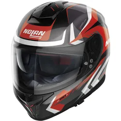Casco Moto Integrale N80-8 RUMBLE N-Com 059 Nero Rosso taglia XL
