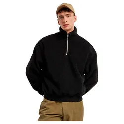 Pull à Demi-zip Oversized Teddy Black 4XL