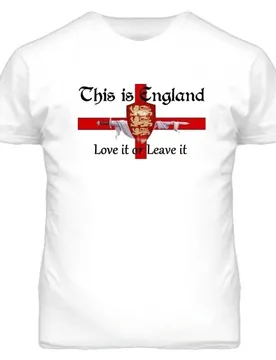 England Love It Or Leave It T Shirt, St George NEW Men's 100% Cotton Casual T-shirts Loose Top Size S-3XL - Aliexpress - FashionsVida