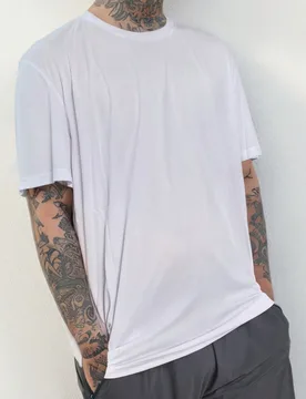 Camiseta de hombre de talla grande, adecuada para hombres altos, camiseta deportiva ultraligera de secado rápido, talla 2XL/3XL/4XL/5XL/6XL blanca de - Shein - FashionsVida