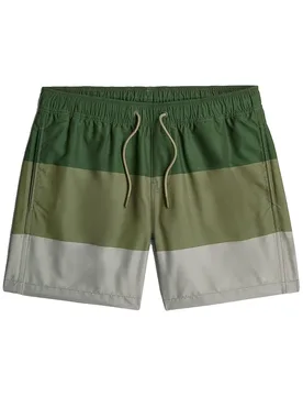 Short De Bain Dirik Color Block Dark Nuri Green 2XL - G-Star - FashionsVida