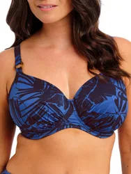Womens Malabar Coast Full Cup Bikini Top - Blue Polyamide - Size 36f