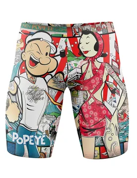 Popeye Art Show Jammer Multicolour M Men - OTSO - FashionsVida