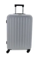 Trolley medio argento rigido con lucchetto a combinazione PR201/M