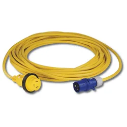 Cordset With European Plug 10 M Yellow One Size unisex
