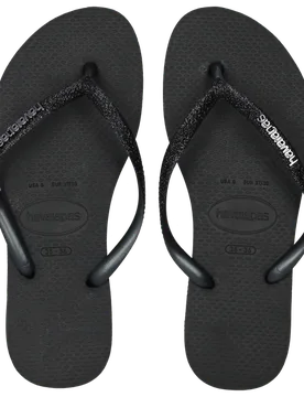 Slim Damen Flip-Flops und Sandalen - Schwarz - Größe 35/36 - Plastic/Polycarbonate Black 35/36 - Havaianas - FashionsVida