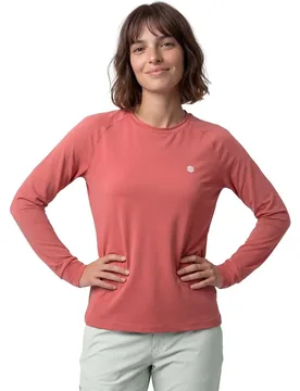Camiseta manga larga montaña mujer Nahuel-W Brick - Siroko - FashionsVida