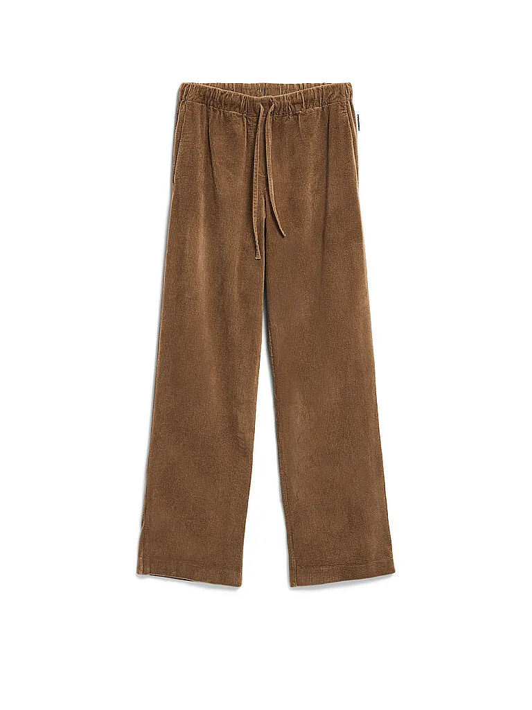 Chino JAIMILAA CORDUROY camel XS - Armedangels - FashionsVida