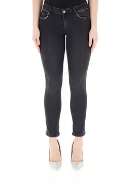 LIU JO Jeans con strass NERO 27 - Liu jo - FashionsVida