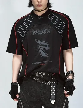 Racing Style Quick Drying Retro Short Sleeved T-shirt for Men Sports Loose Riding Jerseys Unisex Motorcycle Mesh Breathable Top - Aliexpress - FashionsVida