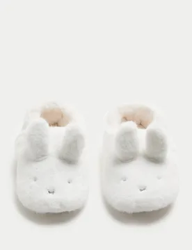 Kids' Miffy™ Slippers (4 - 13 Small) Cream Female - M&S - FashionsVida