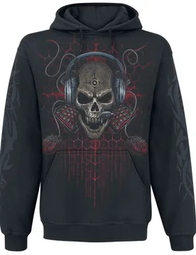 Gaming Kapuzenpullover - PC Gamer - S bis XXL - für Männer - Größe S - schwarz - Männer - male - Spiral - FashionsVida