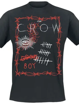T-Shirt - Tattoo Collage - S - für Männer - Größe S - schwarz - Lizenzierter Fanartikel - Männer - male - The Crow - FashionsVida