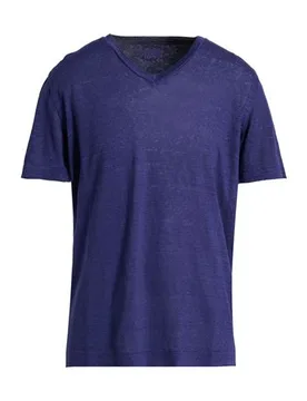 Camiseta Hombre Azul marino S Hombre - 120% Lino - FashionsVida