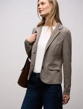 Basic Blazer female Braun - Street One - FashionsVida