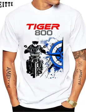 New Summer Men Short Sleeve Tiger 800 Tiger 900 Tiger 1200 Motorcycle Classic T-Shirt Hip Hop Sport White Casual Boy Rider Tees - Aliexpress - FashionsVida