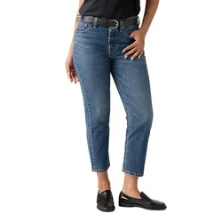 Jeans 501™ Crop Lightweight Dark Indigo / Worn In 27