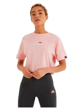 T-shirt à Manches Courtes Et Col Montant Fireball Crop Light Pink S - Ellesse - FashionsVida