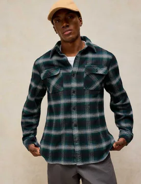 Pure Cotton Darwen Check Shirt Teal male - White stuff - FashionsVida