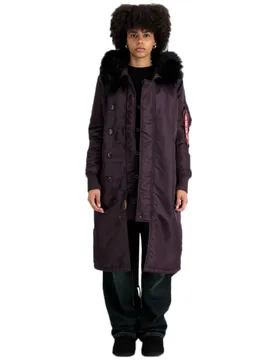 Industries Giacca Long Fishtail Plum L - ALPHA - FashionsVida