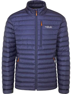 Doudoune chaude en duvet - Microlight Jacket Deep Ink Marmalade - Taille S - Bleu - Rab - FashionsVida