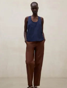 Blusa de mujer sin mangas de algodón - Ecoalf - FashionsVida