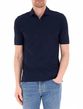 Polo in cotone BLU NAVY 54 - Gran Sasso - FashionsVida