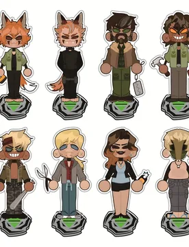 YKMET 15cm Acrylic Stand Figures Keychain Fox Ear Hero Original Character Collectible Merchandise Desktop Decoration Fan Gift - Aliexpress - FashionsVida
