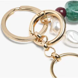 Llavero con charm de muñeco y signo del zodiaco piscis
