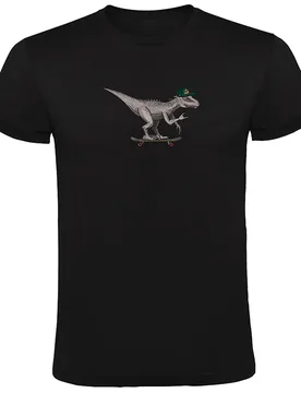 T-shirt à Manches Courtes Dino Skate Black M - Kruskis - FashionsVida